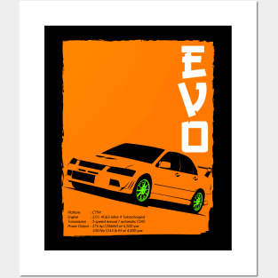 Mitsubishi Lancer Evolution VII Posters and Art